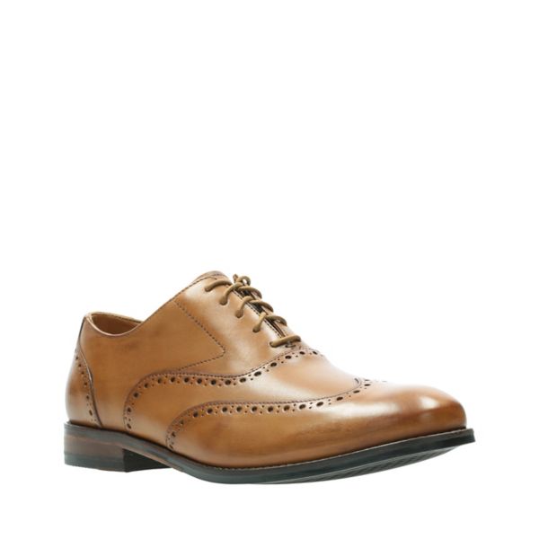 Clarks Mens Edward Walk Brogues Brown | CA-9017843